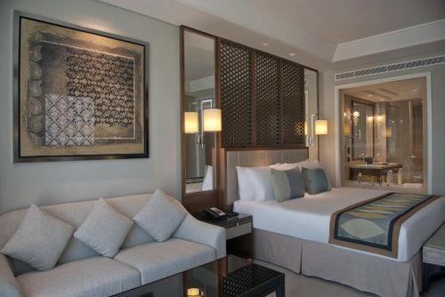 Luxe Kamer met Kingsize Bed en Uitzicht op Burj Khalifa